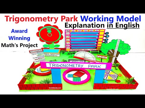 trigonometry park working model explanation in english - maths project for exhibition | howtofunda