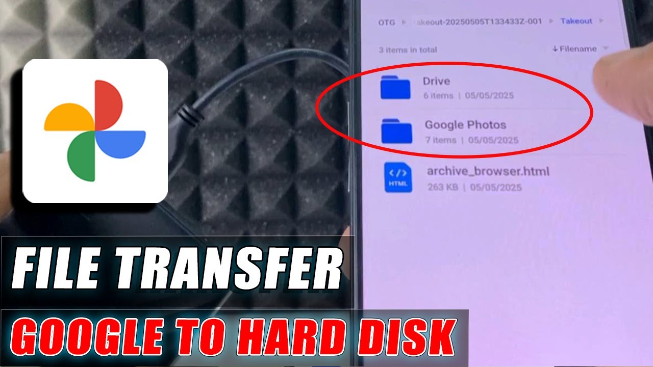 Transfer Google Photos & Drive to Hard Disk 🖥️