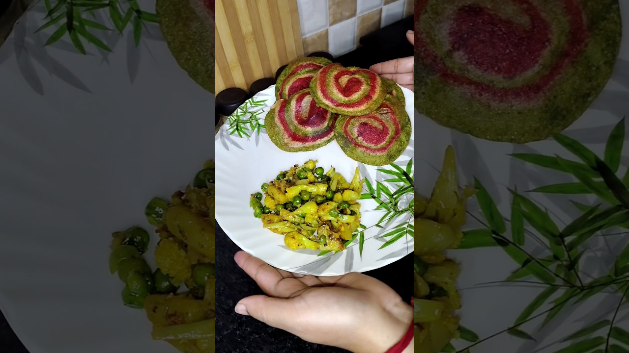 Healthy Beetroot & Spinach Puri 🌱