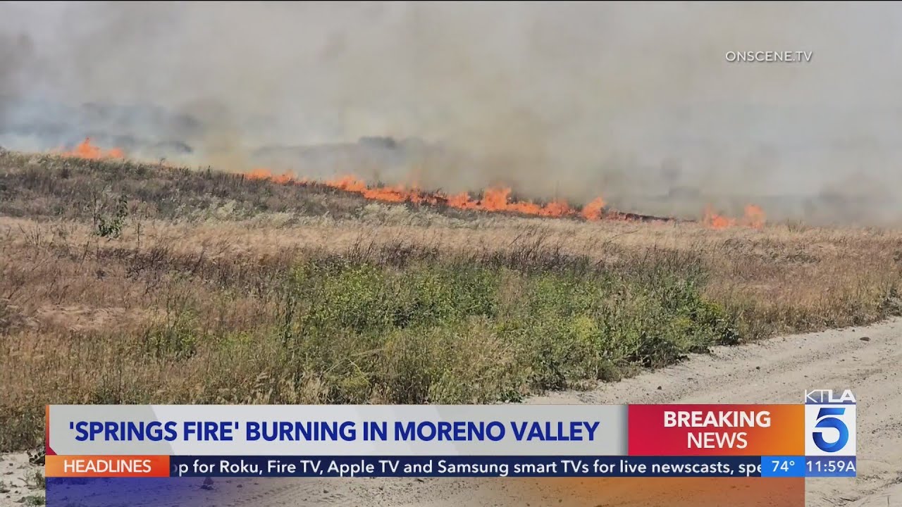 Firefighters Fight Wind-Driven Moreno Valley Fire 🔥