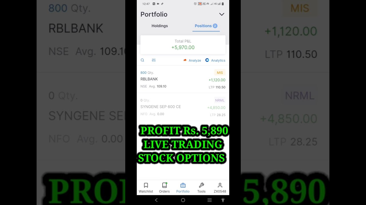 Options Live Trading in Tamil 📈