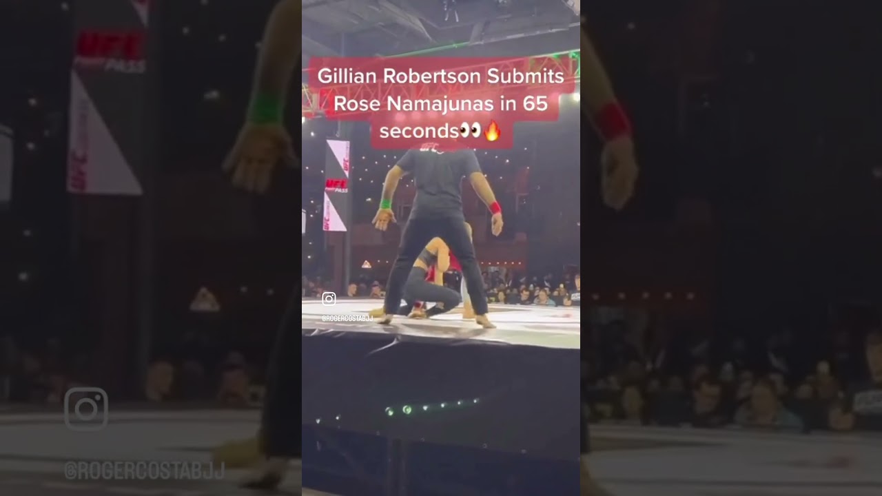 Gillian Robertson Submits Rose Namajunas in 65 Seconds