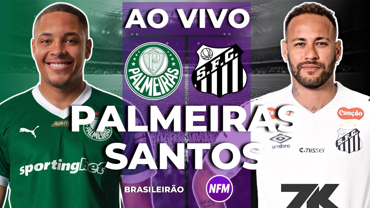 Assista ao Vivo: Palmeiras x Santos no Brasileirão com Imagens Exclusivas 🎥