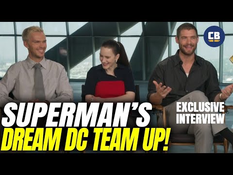 Superman, Lex, & Lois Talk Dream DC Team Ups - David Corenswet, Rachel Brosnahan and Nicholas Hoult!