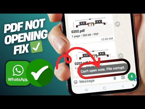 WhatsApp PDF Not Opening Problem Fix | WhatsApp PDF File Not Downloading or Opening Solution 2025