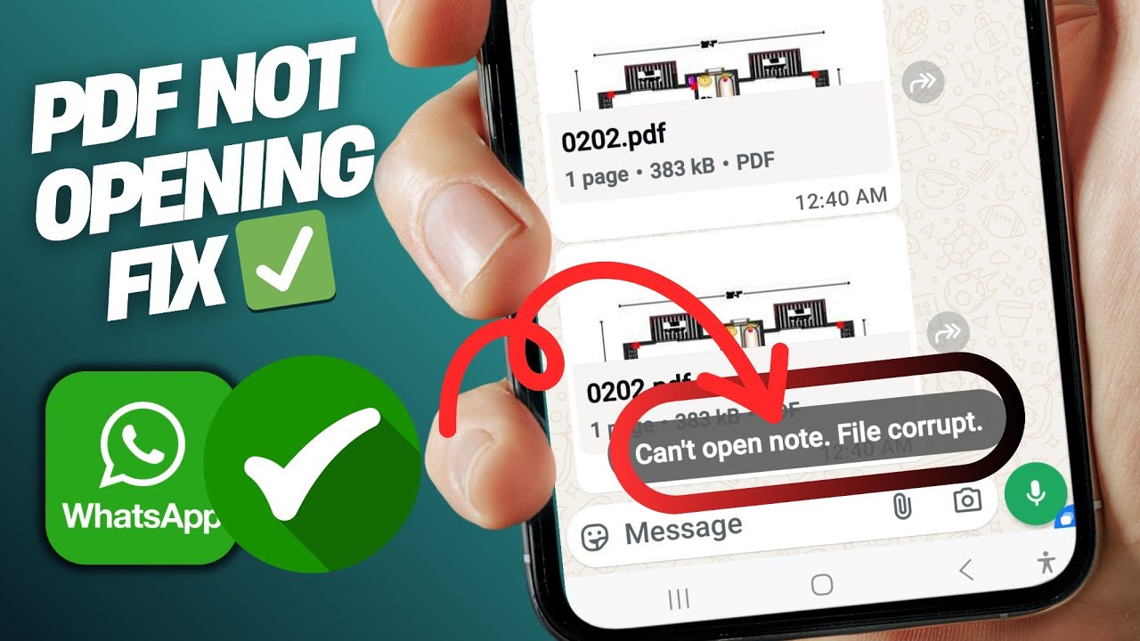 WhatsApp PDF Not Opening or Downloading Issue Fix | 2025 Solutions