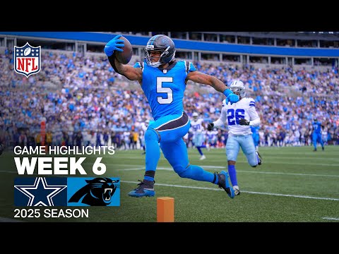 Dallas Cowboys vs. Carolina Panthers Game Highlights | NFL 2025 Season Week 6