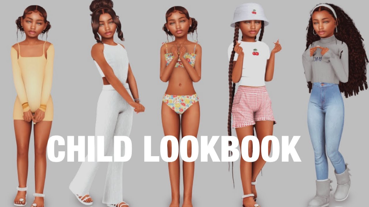 Sims 4 Child Lookbook & CC Folder 🌟