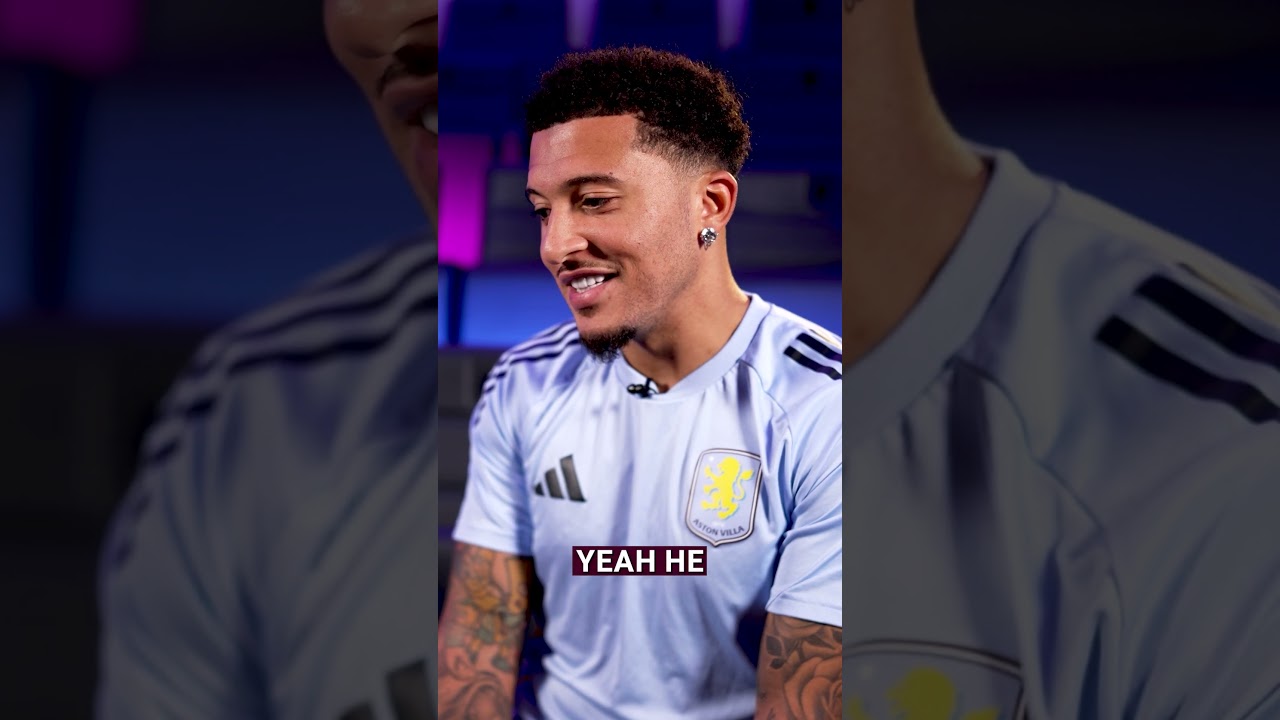Jadon Sancho's Debut Words as a Villan ⚽