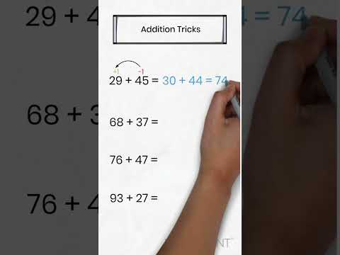 Addition Tricks - Friendly Numbers Method - Math Tricks! #mathstricks #mathhacks #mathtips #addition