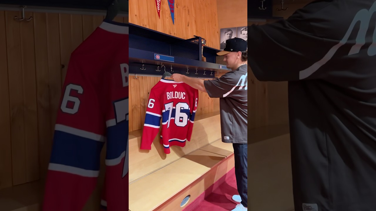 Zack Bolduc Wears Habs Jersey for First Time 🏒