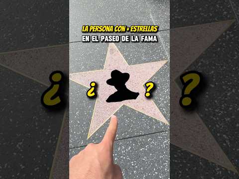 La persona con más estrellas en el Paseo de la Fama de Hollywood ⭐️ #hollywood #estadosunidos #cine