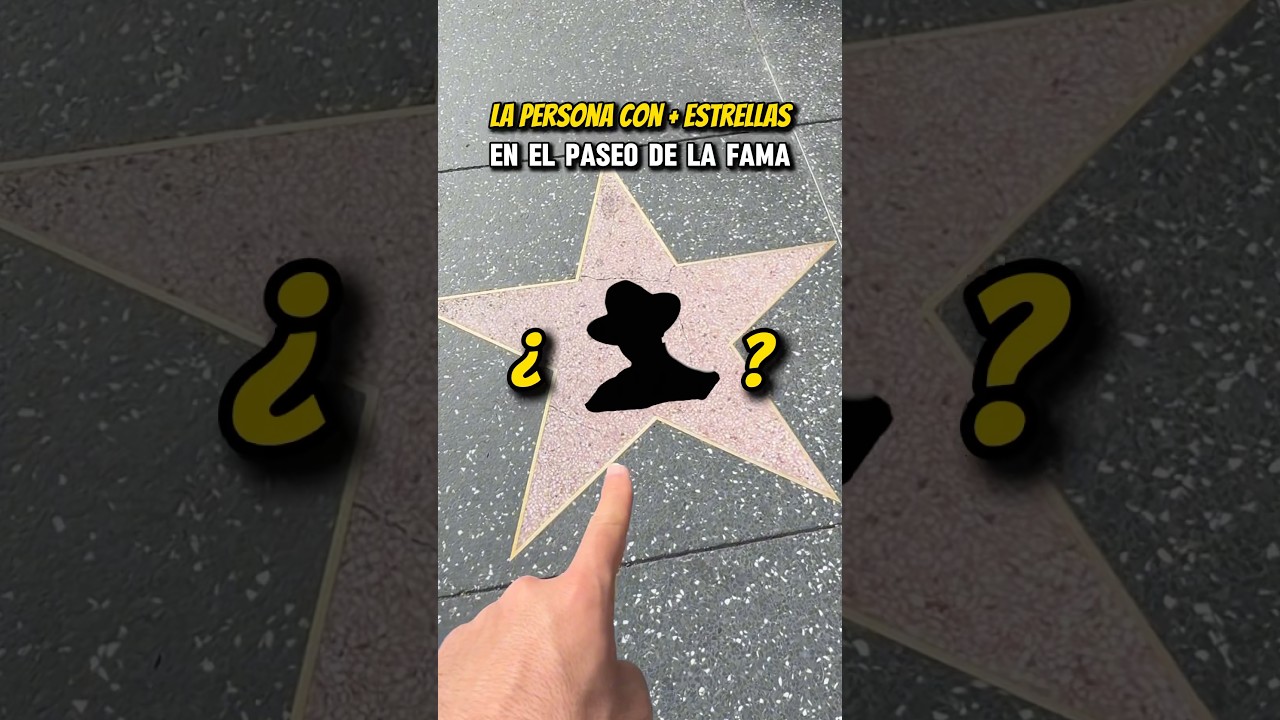 ¿Quién es la Persona con Más Estrellas en el Paseo de la Fama de Hollywood? ⭐️