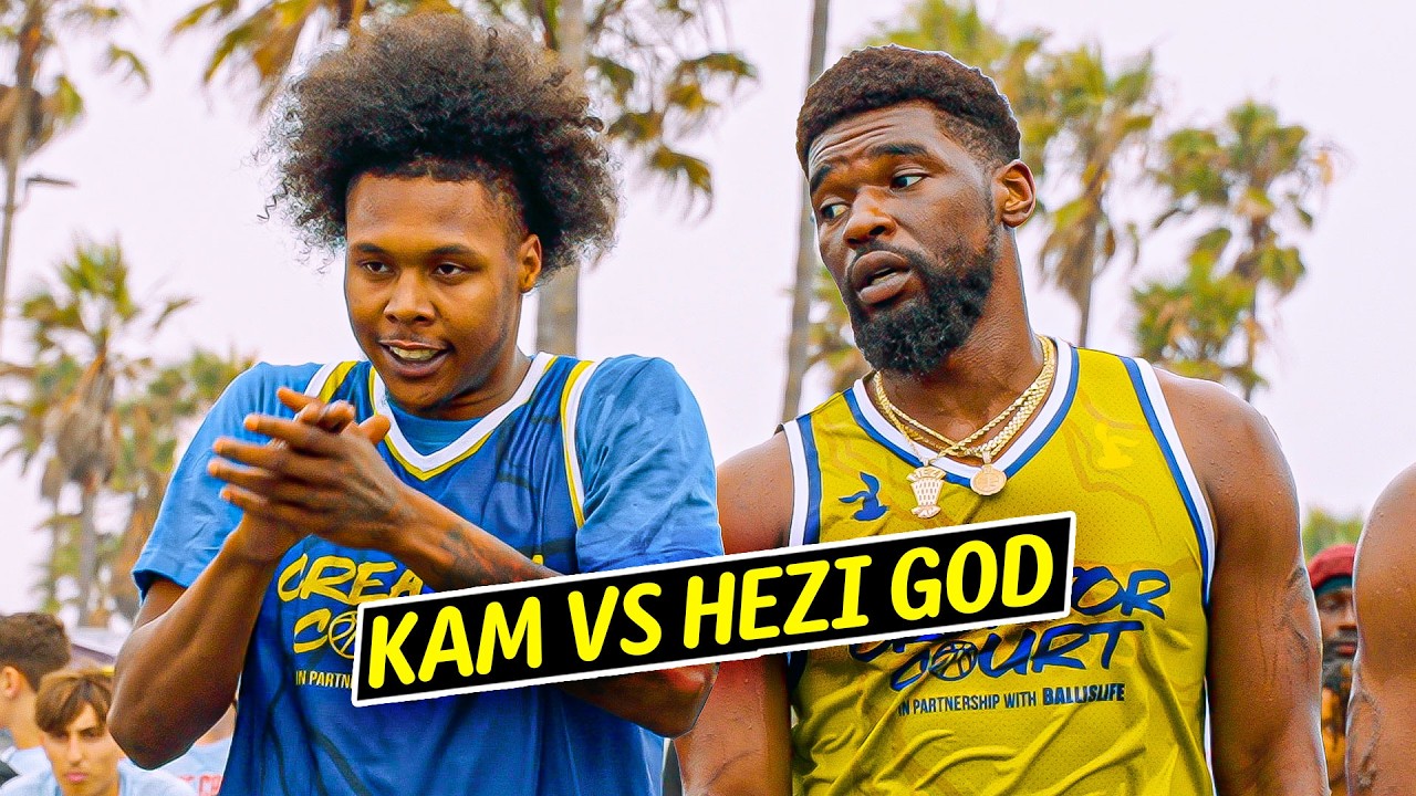 Epic 1v1 Battle: Kam vs Hezi God at Nesquik Creator Court 🏀