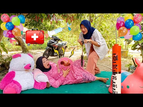 Drama Lucu 🤣😂🎈 Parodi setela di suntik dan di pompa bu bidan jadi hamil dan melahirkan
