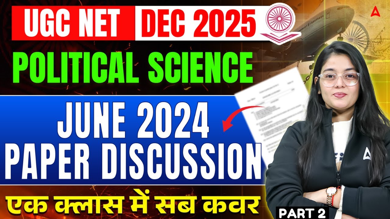 UGC NET Political Science June 2024 Solution by Jaya Mam