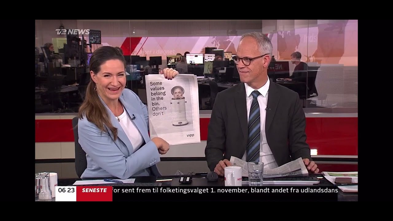 Vipp Campaign on Danish TV2 News 📰