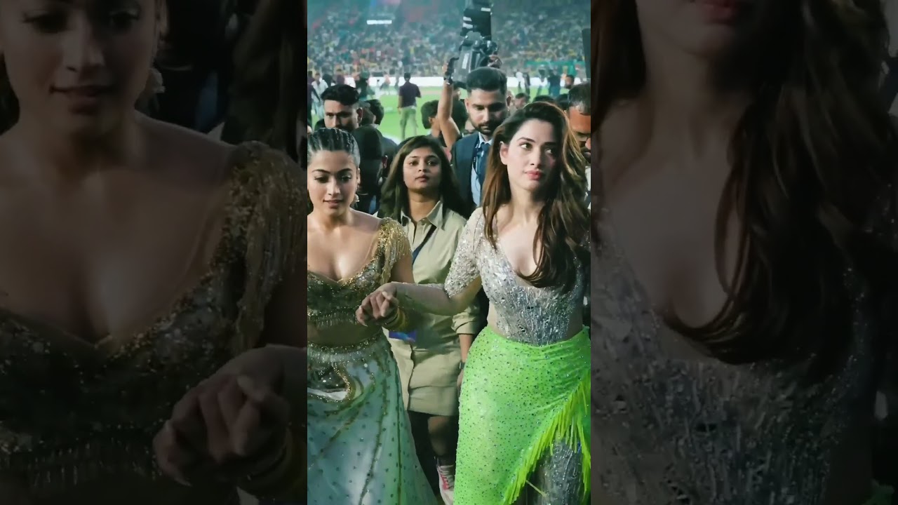 Rashmika Mandanna & Tamanna Shine at IPL 2024 Opening 🎉