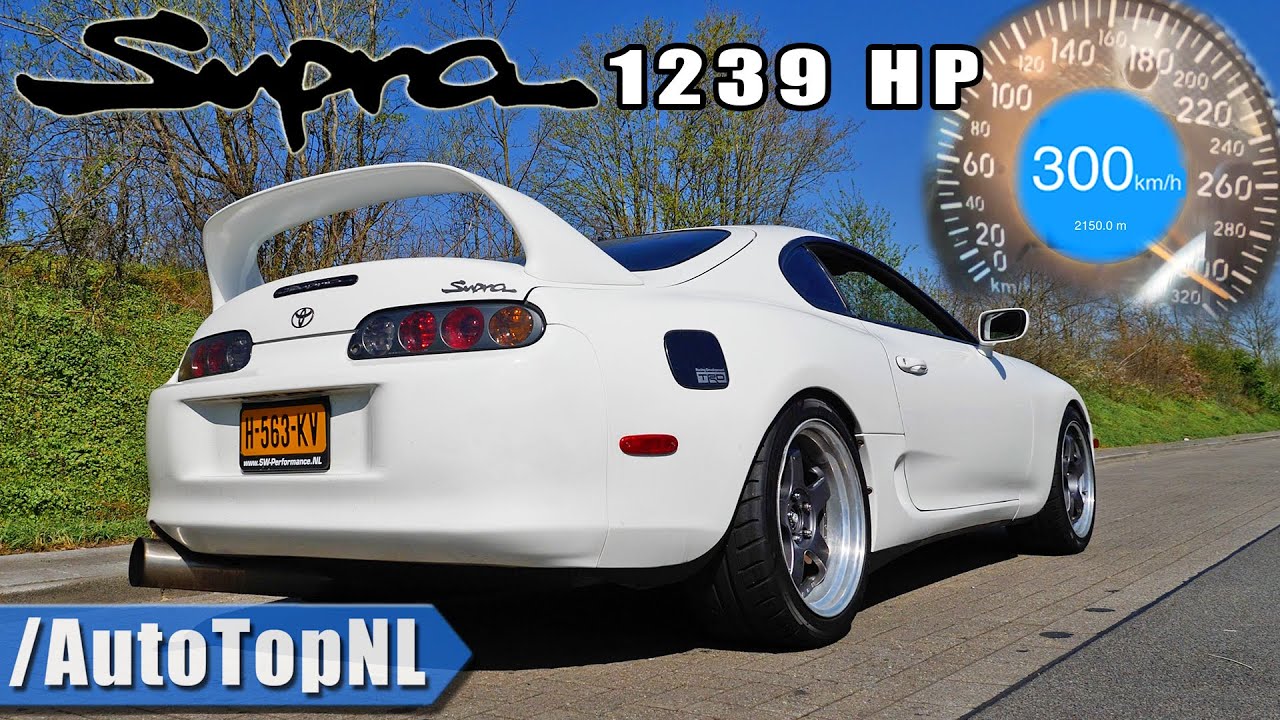 Supra MK4 2JZ: 1239HP, 300km/h Speed & Sound 🚗
