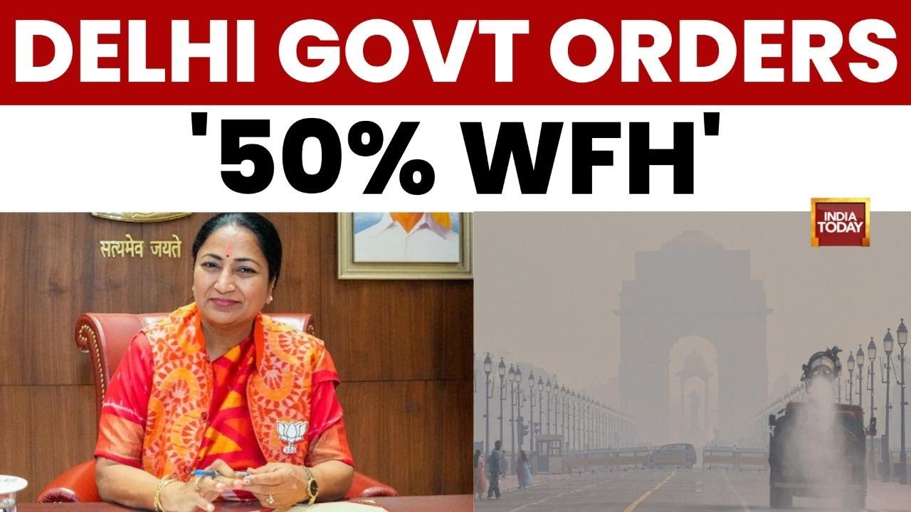Delhi Air Quality Hits 370, Govt Orders 50% WFH 🏢