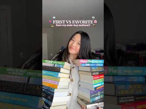 first vs fave books from some of my favorite authors!! 💘 #booktube #romancereader #booklover