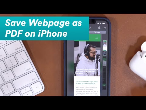 Save Entire Webpage as PDF on iPhone