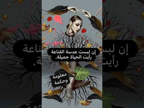 #إن لبست عدسة القناعة رأيت الحياة جميلة.