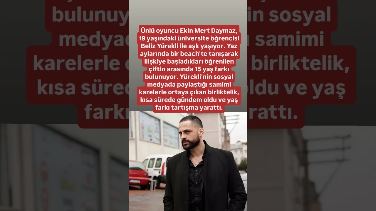 Ünlü Oyuncu Ekin Mert Daymaz, Genç Aşkı Beliz Yürekli ile Mutlu Günler 🌟
