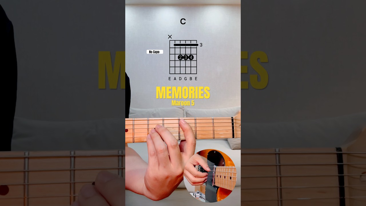 Memories By Maroon 5 | GUITAR TUTORIAL #guitar #guitarlesson #maroon5 #memories  #guitarcover