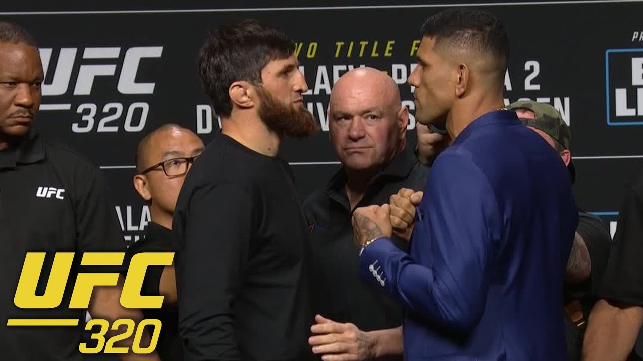 UFC 320 Faceoffs from Press Conference | ESPN MMA