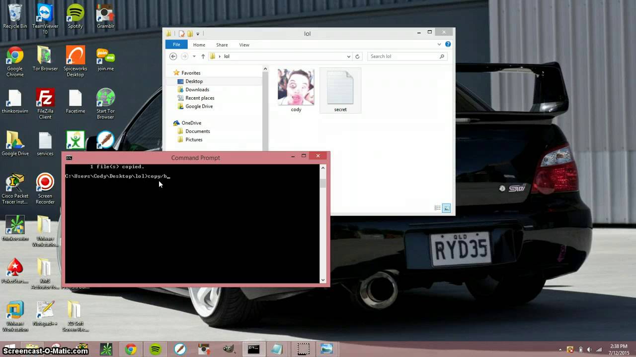Learn Steganography Using CMD with Voice Tutorial ποΈ