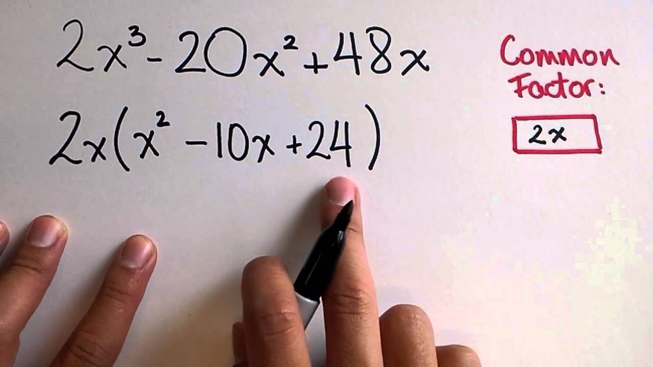 Factoring Quadratic Expressions: Common Factors Explained