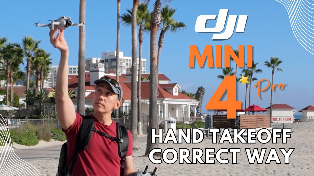 Safe Hand Launch & Land DJI Mini 4 PRO 🚁