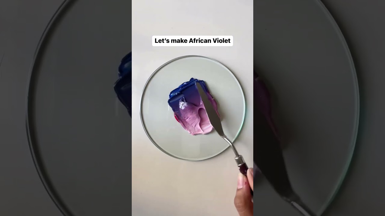 African Violet Paint Mixing Tutorial 🎨