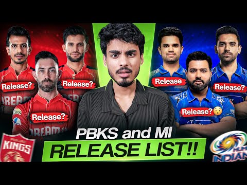 IPL 2026 : My Punjab Kings and MI Possible Release Players List | Cric Point