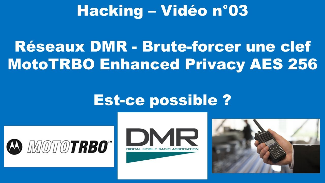 Hacking MotoTRBO: Brute-force AES256 Privacy Key 🔐