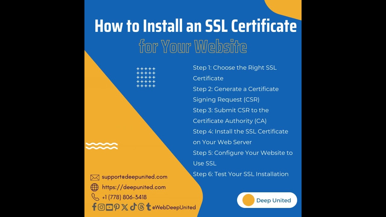 Guide to Installing SSL Certificates 🔒