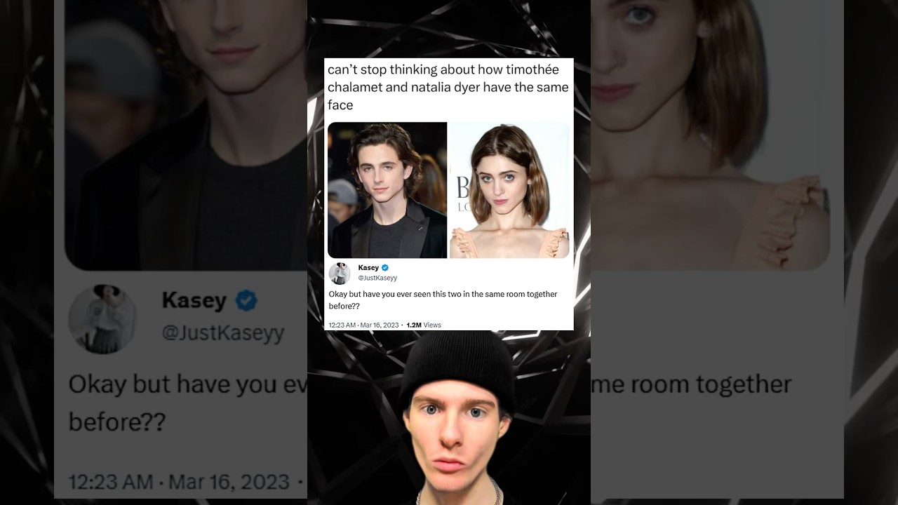 Timothée Chalamet and Natalia Dyer: Doppelgänger or Just a Coincidence? 🤔