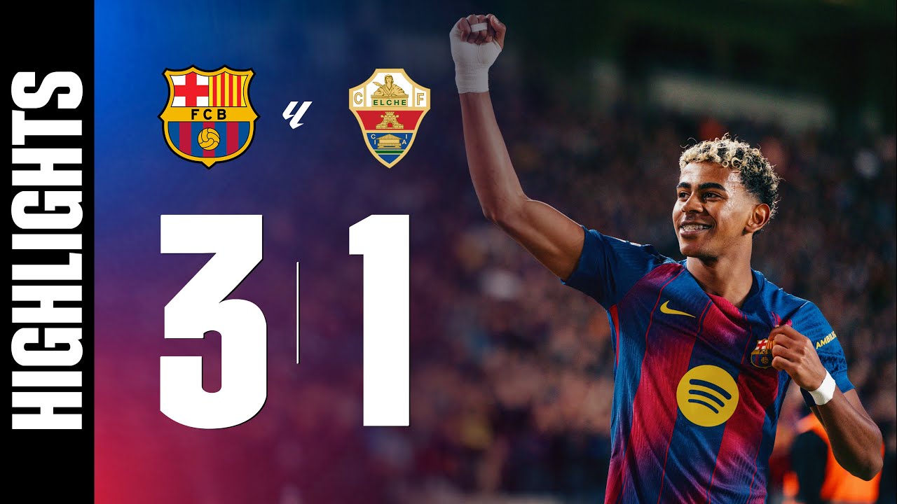 FC Barcelona Secures Important 3-1 Win Over Elche in La Liga 2025/26 ⚽