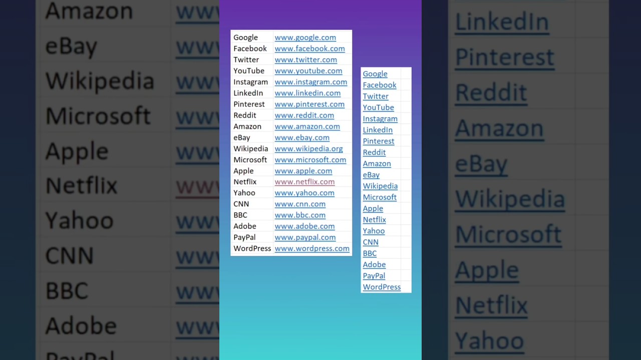 Excel Hyperlink Function in 60 Seconds 📊