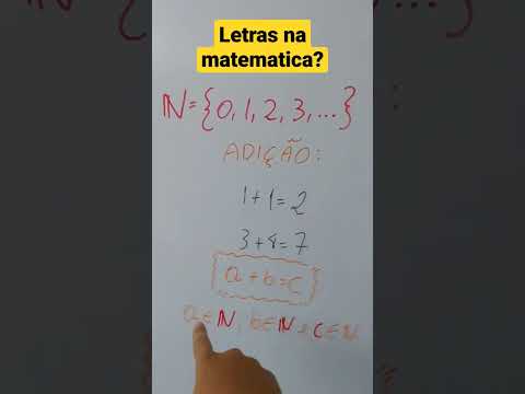 Por que se usa LETRAS na MATEMATICA?