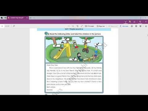 Grade 4 English Unit 1 Lesson 2 (5A & 5B)