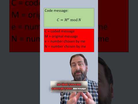 RSA encryption #xxsci #physics #math #learn