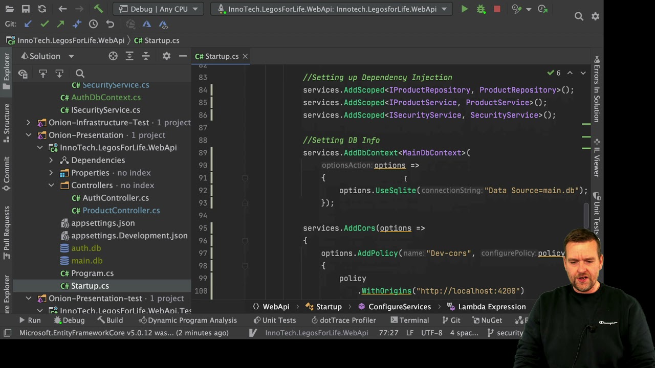 Distributed Programming Fullstack 2021 | S3P12 | Security: Setting Up AuthContext and LoginUserEntity