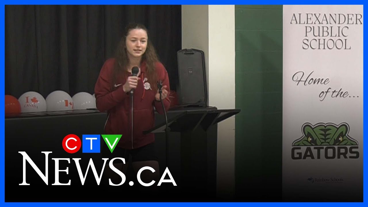 Olympic Star Syla Swords Inspires Sudbury Students 🏀