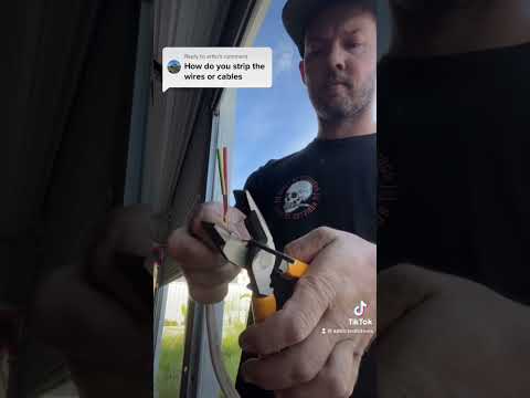 How I strip electrical cable