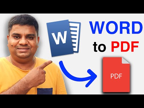 How to Convert Word to PDF in Laptop in Windows 11- ( Word to PDF Converter )