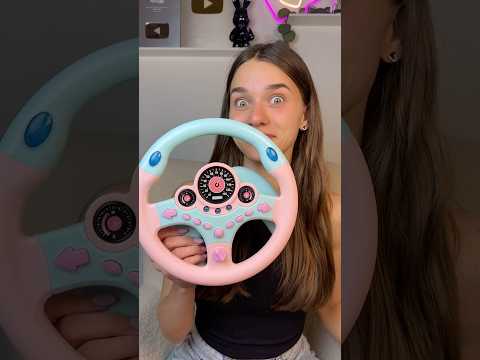 CUTEST STEERING WHEEL!🩷Rate it out of 10 #unboxing #car #tools #driver #hacks