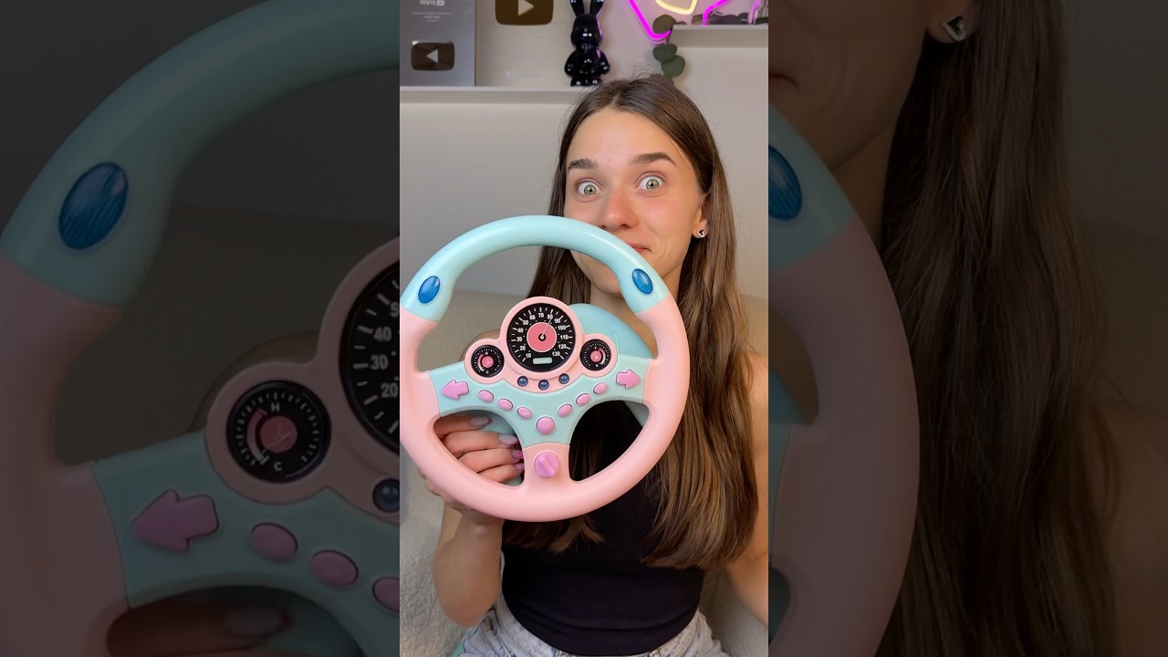 Adorable Steering Wheel! 🩷 Rate It Out of 10 | Unboxing & Car Hacks