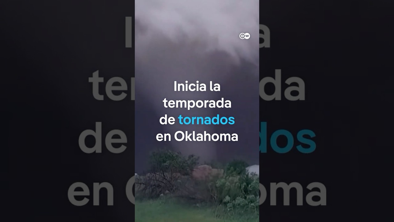 Captan gran tornado en tierra; inicia temporada de tornados en Oklahoma #shorts